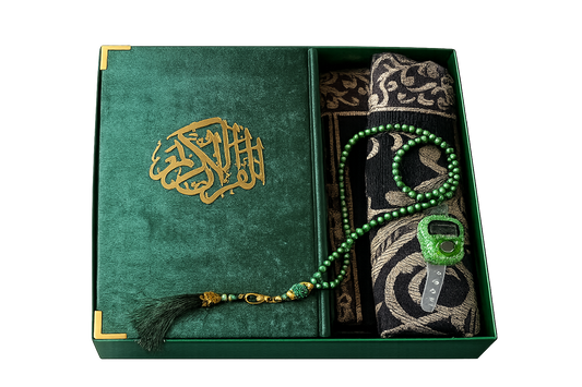 SunnahCo Emerald Royal Prayer Gift Set – Luxury Edition