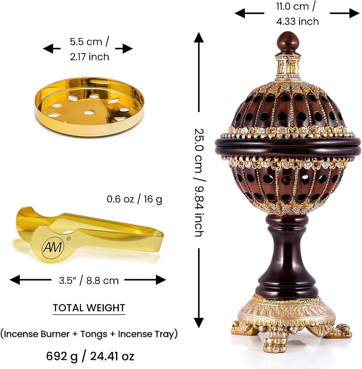 SunnahCo Bakhoor Home Set – Burner & Tablets