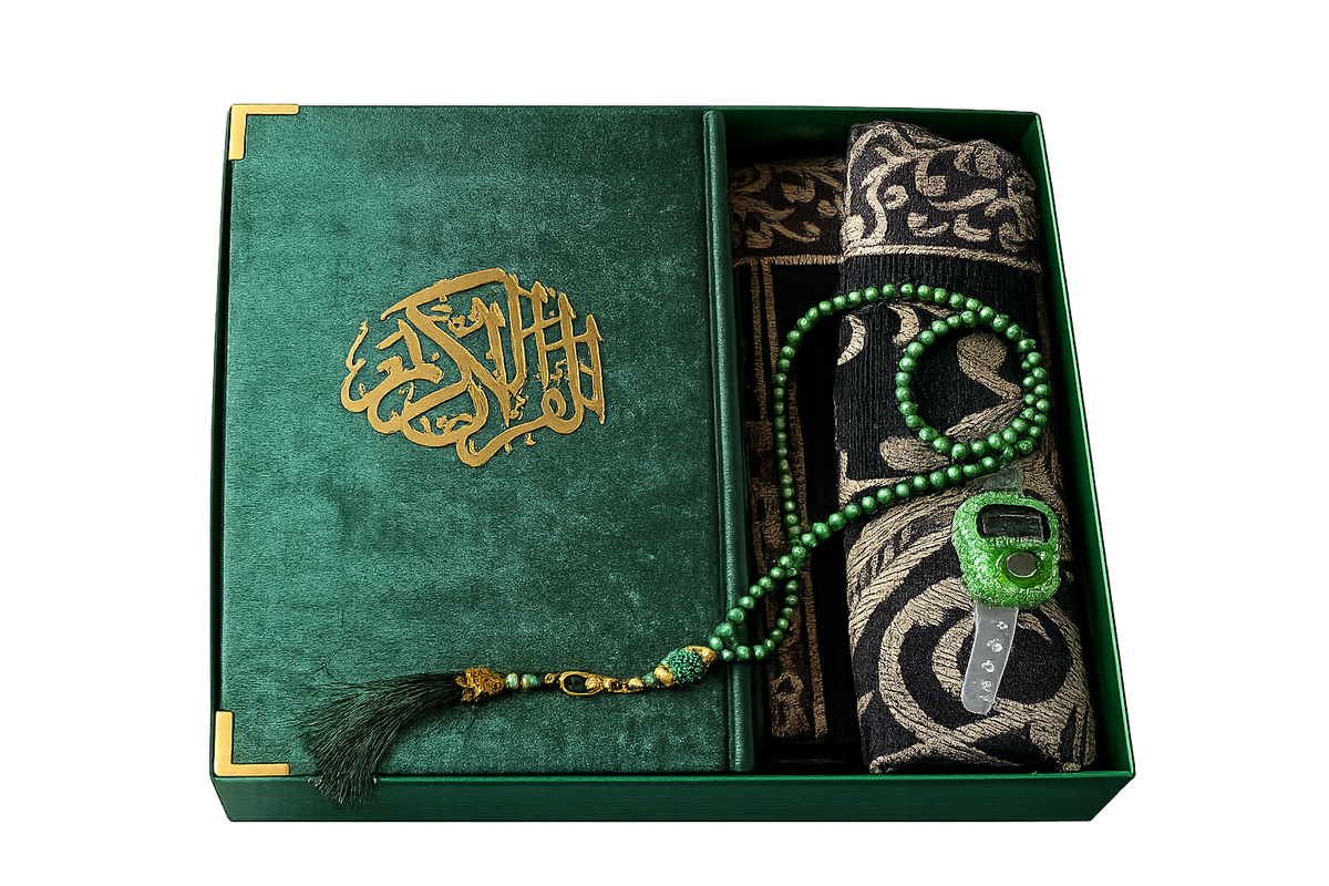 SunnahCo Emerald Royal Prayer Gift Set – Luxury Edition